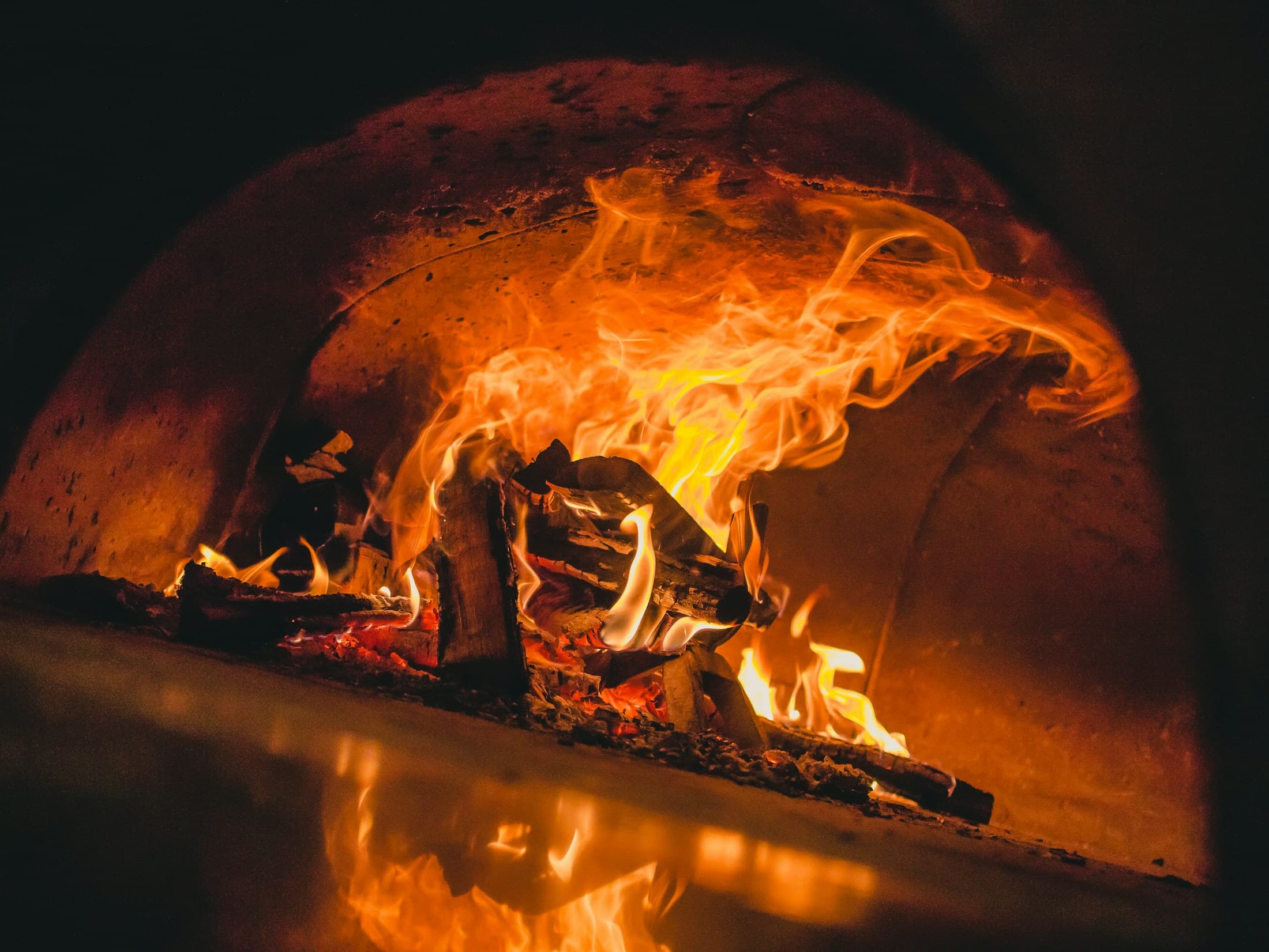 Le feu du four à pain